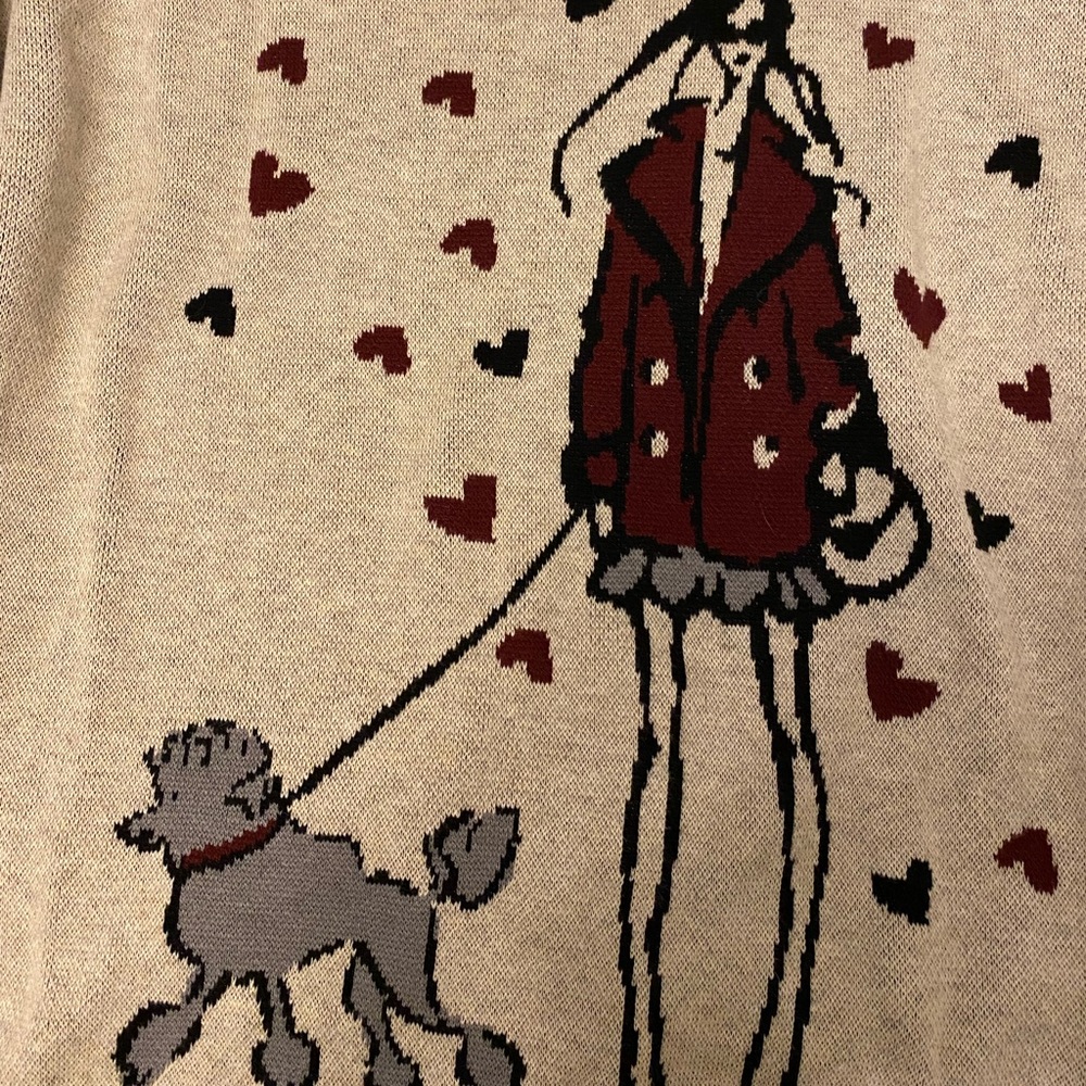 Super cute Maison Jules lady with poodle sweater
